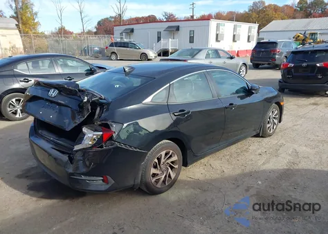 2018 Honda Civic Ex from USA, damaged, VIN 19XFC2F78JE025416